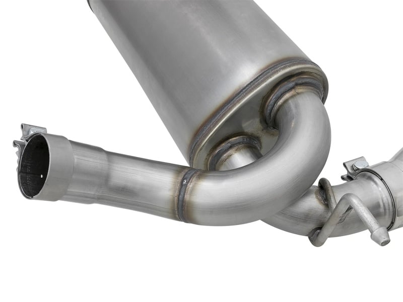 aFe Rebel Series 2.5in 409 SS Axle-Back Exhaust w/Polished Tips 07+ Jeep Wrangler (JK) V6 3.6L/3.8L - Image 7