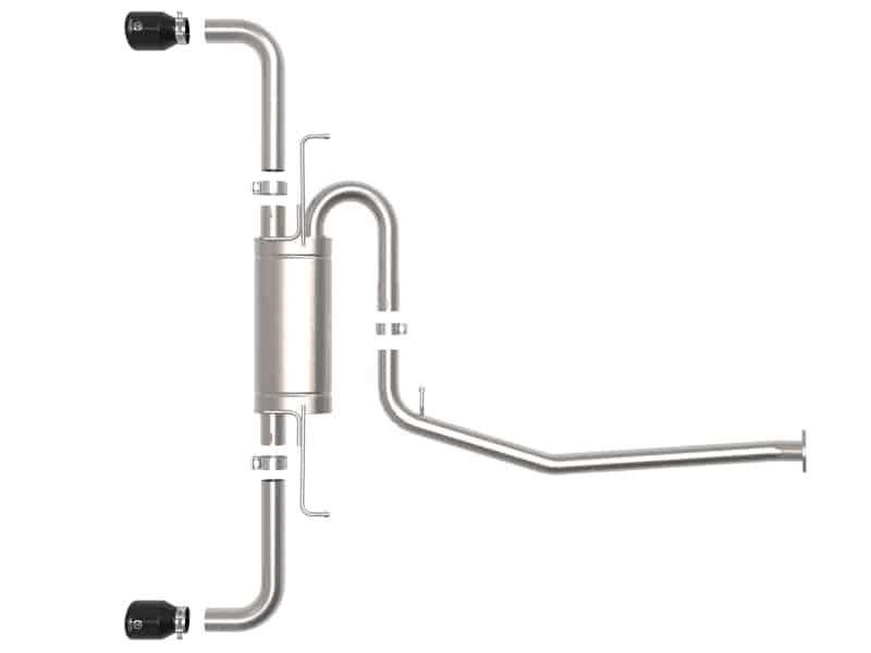 aFe POWER Takeda 19-21 Toyota RAV4 L4-2.5L 304SS CB Exhaust w/ Black Tips - Image 2