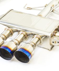 Alternative view of Invidia 17-19 Honda Civic Type R Q300 Triple Titanium Tip Cat-back Exhaust