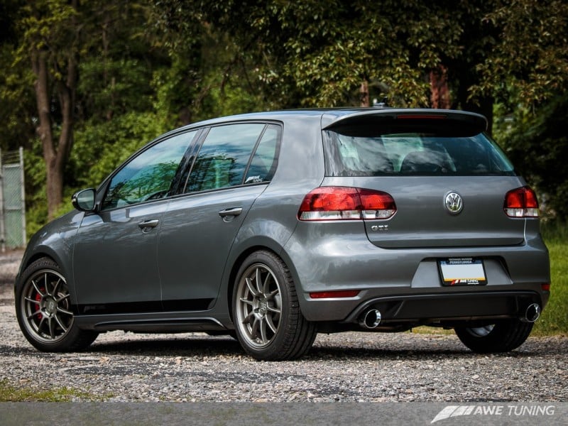 AWE Tuning Mk6 GTI Performance Catback - Diamond Black Round Tips - Image 3