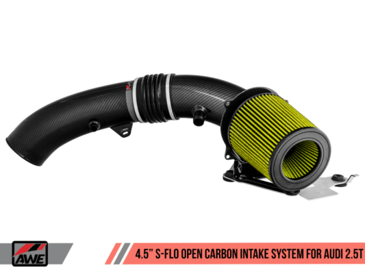 Alternative view of AWE Tuning Audi RS3 / TT RS S-FLO Open Carbon Fiber Intake