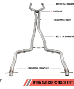 AWE Tuning Mercedes-Benz W205 AMG C63/S Coupe Track Edition Exhaust System (no tips)