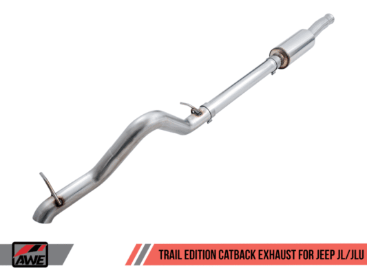 Alternative view of AWE Tuning 2018+ Jeep Wrangler JL/JLU 2.0T Trail Edition Cat-Back Exhaust