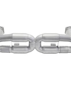 SOUL 06-09 Porsche 997.1 Turbo Sport X-Pipe Exhaust (w/ 200 Cell Cats) - Strght Cut Sig Satin Tips