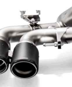 Akrapovic 18+ BMW M5 (F90) Evolution Tail Pipe Set (Carbon) w/ Red/White Akraprovic Logo
