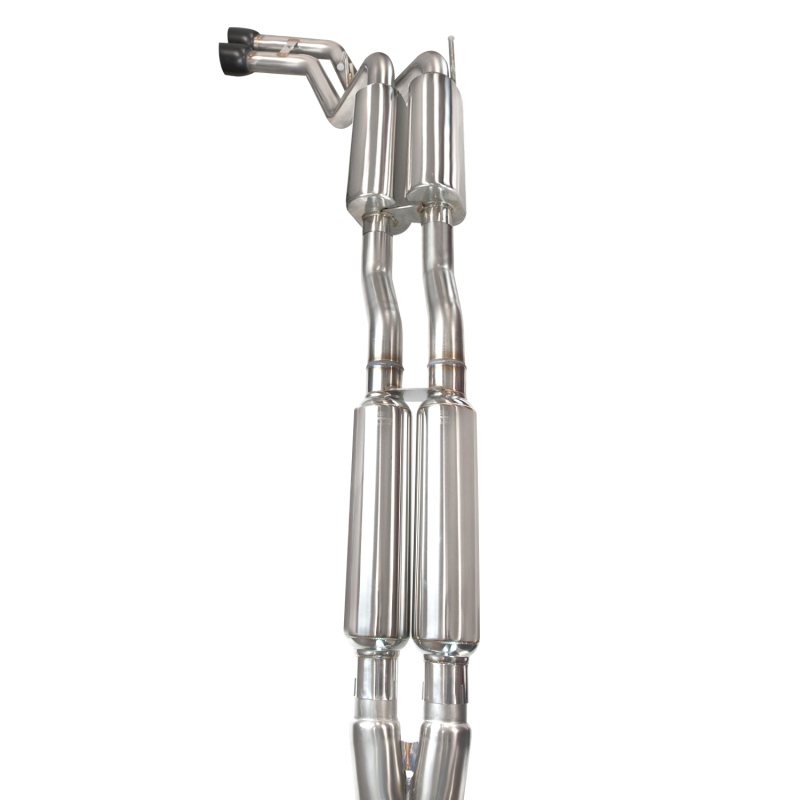 Kooks 11-14 Ford Raptor SVT Super Crew Cab 3in Off Road Side Exit Exhaust w/ Black Slash Cut Tips - Image 3