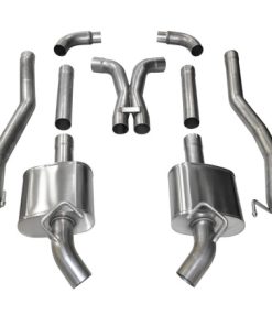 Alternative view of Corsa 10-15 Chevrolet Camaro SS 6.2L V8 Manual Xtreme 3in Cat-Back (No Tips Uses Factory Bezels)
