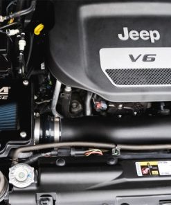 Alternative view of Corsa 12-18 Jeep Wrangler JK 3.6L V6 Closed Box Air Intake w/ MaxFlow 5 Oiled Filter