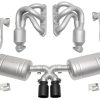 SOUL 00-04 Porsche 986 Boxster Street Exhaust Package - Straight Cut Satin Black Tips