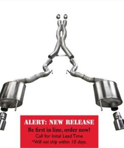 Corsa 15-16 Ford Mustang GT Convertible 5.0L V8 Polished Xtreme Dual Rear Exit Exhaust