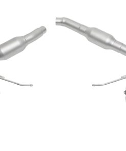 SOUL 2016+ Porsche Macan 2.0T Resonated Muffler Bypass Exhaust - 4in Slash Cut Sig Satin Tips