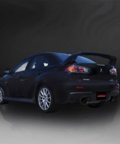 Alternative view of Corsa 08-14 Mitsubishi Lancer Evolution X Sedan 2.0L Black Sport Dual Rear Cat-Back Exhaust