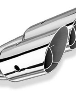 Borla Universal Polished Tip Dual Round Angle-Cut Intercooled (inlet 2 1/2in. Outlet 3in) *NO Return