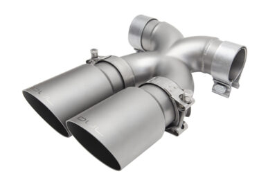 SOUL 17+ Porsche 718 Cayman / Boxster Bolt-On X-Pipe w/ Tips - Slash Cut Signature Satin Tips