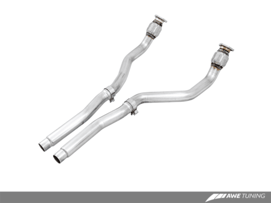 Alternative view of AWE Tuning Audi B8 3.0T Non-Resonated Downpipes for S4 / S5
