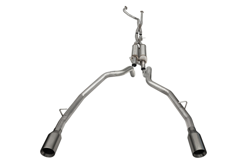 Corsa 21-22 Dodge Ram TRX Crew Cab Xtreme Catback Exhaust Dual Rear Gunmetal Tip - Image 2