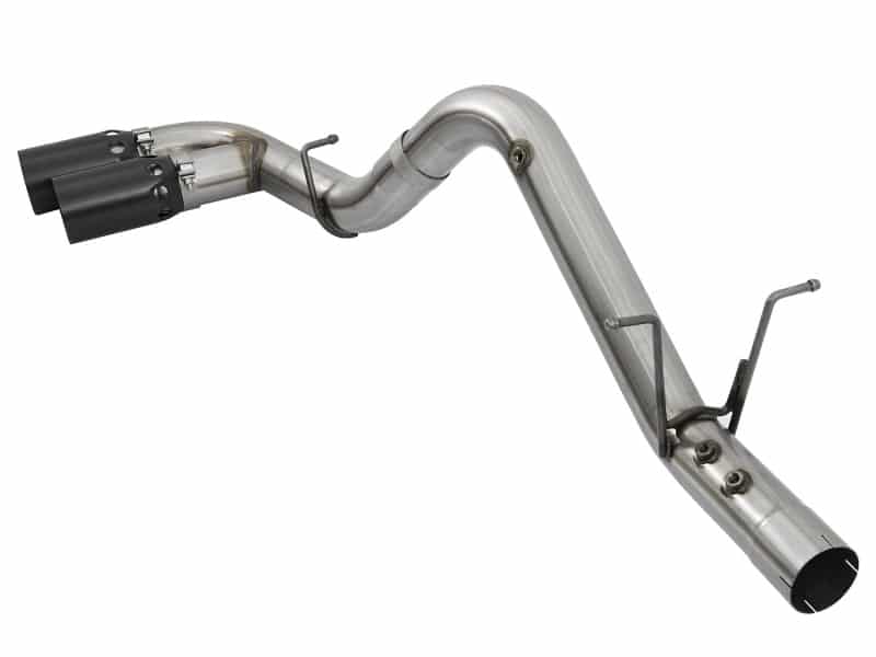aFe Victory Series 4in 409-SS DPF-Back Exhaust w/ Dual Black Tips 2017 GM Duramax V8-6.6L(td) L5P - Image 7