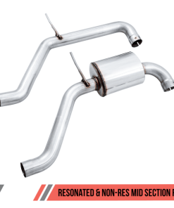 Alternative view of AWE Tuning 18-21 Volkswagen Jetta GLI Mk7 Non-Resonated Exhaust Conversion Kit