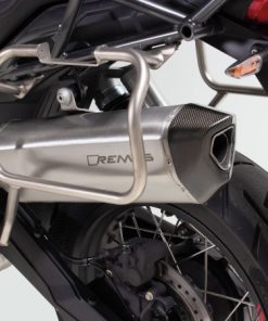 Remus 2019 Moto Guzzi V85 TT Black Hawk Stainless Steel Race Slip On