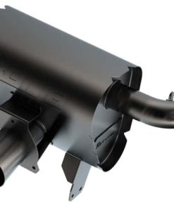 Borla 15-22 Can-Am Maverick X3 900cc Triple Turbo Manifold-Back Exhaust S-Type Muffler -Black Coated