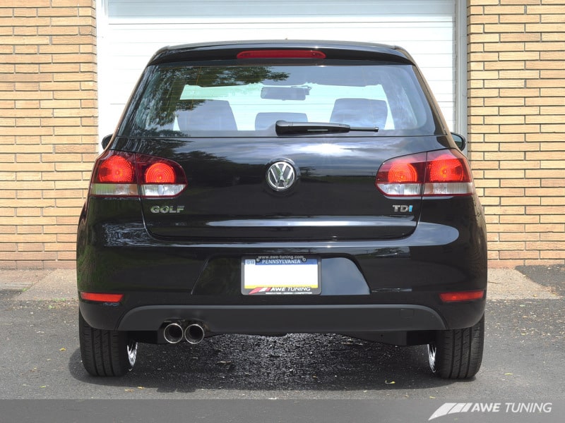 AWE Tuning Golf TDI Performance Exhaust - Diamond Black Tips - Image 3
