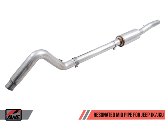 Alternative view of AWE Tuning 07-18 Jeep Wrangler JK/JKU 3.6L Resonated Mid Pipe