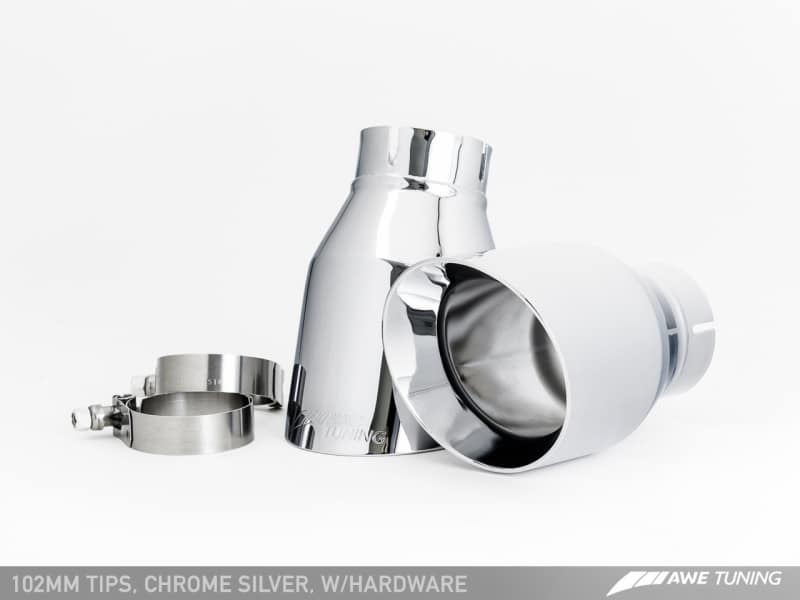AWE Tuning Audi C7 A7 3.0T Touring Edition Exhaust - Dual Outlet Chrome Silver Tips - Image 15