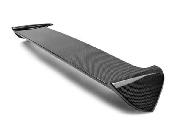Alternative view of Seibon 08-10 Subaru WRX/STi Hatchback OEM-style Carbon Fiber Rear Spoiler Shaved