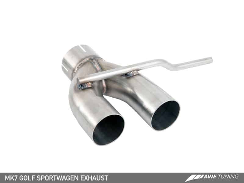AWE Tuning VW MK7 Golf SportWagen Track Edition Exhaust w/Chrome Silver Tips (90mm) - Image 7