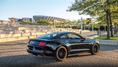 Alternative view of Corsa 15-16 Ford Mustang GT 5.0 3in Cat Back Exhaust Polish Quad Tips (Xtreme)