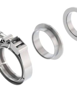 Alternative view of Borla Universal 2.5in Stainless Steel 3pc V-Band Clamp w/ Male and Female Flanges