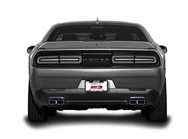 Borla 15-16 Dodge Challenger R/T 5.7L Dual Rectangle Angle Cut Dual Split Rear Exit ATAK Exhaust - Image 4