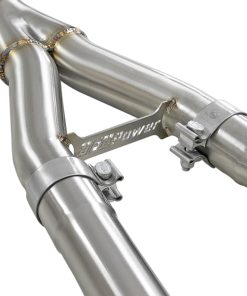 Alternative view of aFe Takeda 2.5in to 3in 304 SS Y-Pipe Exhaust System 16-18 Infiniti Q50/Q60 V6-3.0L (tt)