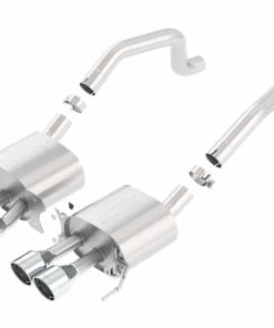 Alternative view of Borla 15 Chevy Corvette C7 ZO6 6.2L w/o AFM NPP S-Type Quad RD RL IC Tips Center Rear Exit Exh