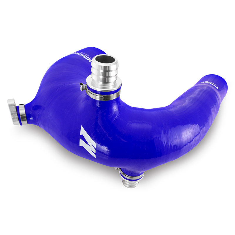Mishimoto 2016+ Polaris RZR XP Turbo Silicone Intake J-Tube - Blue - Image 5