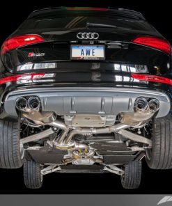 AWE Tuning Audi 8R SQ5 Touring Edition Exhaust - Quad Outlet Chrome Silver Tips
