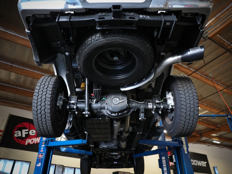 aFe Apollo GT Series 3-1/2in 409 SS Axle-Back Exhaust 17-20 Ford F-250/F-350 Black Tips w/o Muffler - Image 5