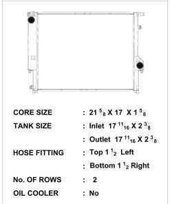 Alternative view of CSF 93-99 BMW M3 (E36) / 92-95 BMW 320i / 92-98 BMW 323 / 92-98 BMW 325 / 94-98 BMW 328 Radiator