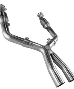 Alternative view of Kooks 05-10 Ford Mustang GT 4.6L 3V Auto/Manual 2 1/2in x 2 1/2in OEM Cat X Pipe Kooks HDR Req