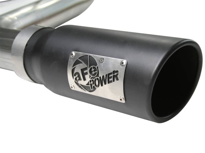 aFe MACHForce XP Exhaust Cat-Back SS-409 07-09 Toyota Tundra V8-5.7L w/ Black Tip - Image 2