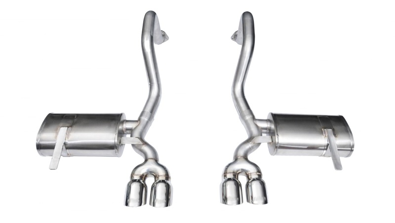 Corsa 97-04 Chevrolet Corvette C5 Z06 5.7L V8 Polished Xtreme Axle-Back Exhaust - Image 2