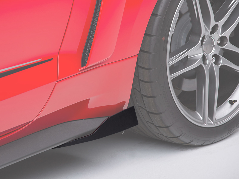 ROUSH 2015-2019 Ford Mustang Black Rocker Winglets - Image 2
