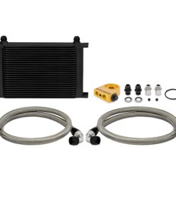 Mishimoto Universal Thermostatic 25 Row Oil Cooler Kit (Black Cooler)