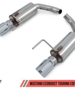 AWE Tuning S550 Mustang EcoBoost Axle-back Exhaust - Touring Edition (Diamond Black Tips)