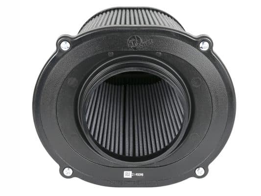 Alternative view of aFe Quantum Pro DRY S Air Filter Flat Top - 5in Flange x 9in Height