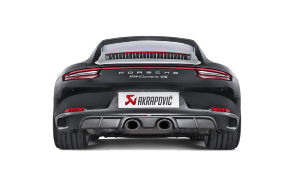 Alternative view of Akrapovic 16-17 Porsche 911 Carrera S/4/4S/GTS (991.2) Rear Carbon Fiber Diffuser - Matte
