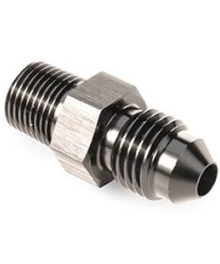 Alternative view of Snow Performance 1/8in NPT To 4AN Straight Water Fitting (Black)