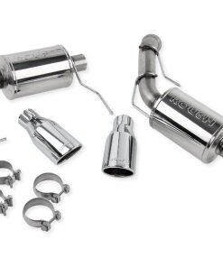 Alternative view of ROUSH 2011-2014 Ford Mustang V8 Enhanced Sound Dual Axle-Back w/ Round Tips