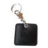 Akrapovic Square Leather Keychain - black