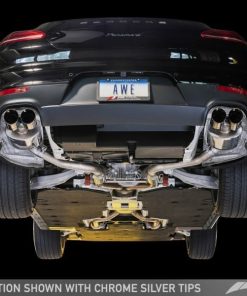 Alternative view of AWE Tuning Panamera 2/4 Touring Edition Exhaust (2014+) - w/Chrome Silver Tips
